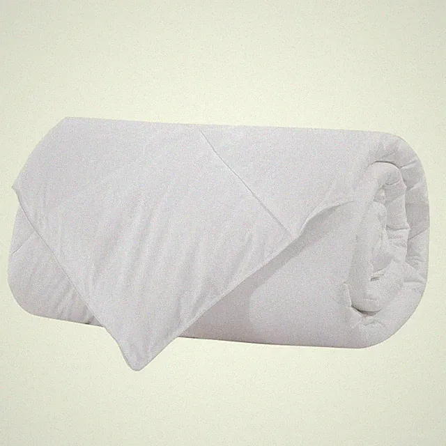 Bamboo Filled Blanket 300 Thread Count 100% Cotton Sateen White Shell