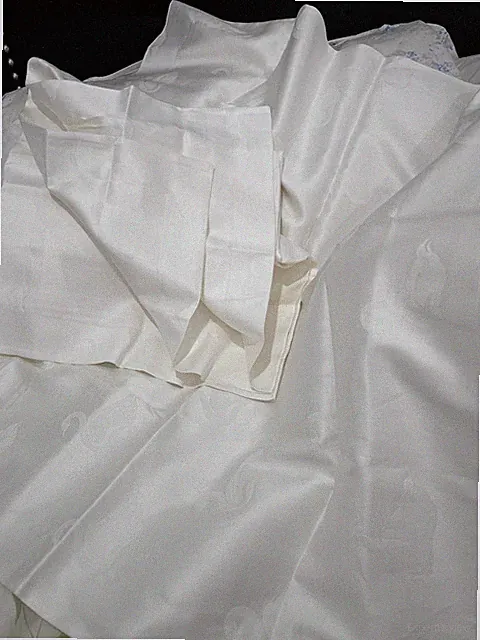 Fili D’oro Italy New (3pc) Euro Shams Swans 100% Heavy Sateen Cotton White