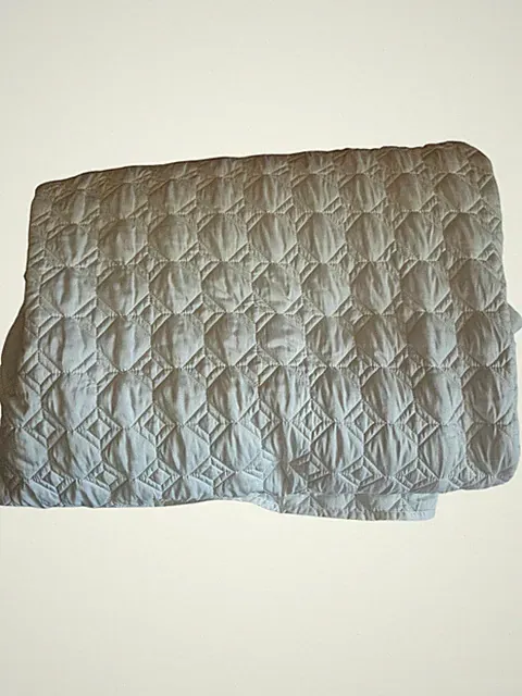Hotel Collection Sateen Quilt Coverlet Cotton Alabaster Ivory Sz King RTL $500