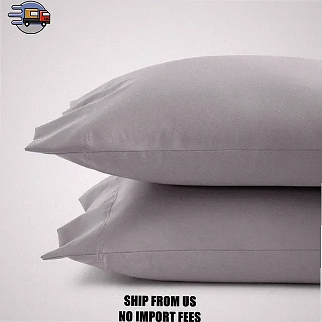 Legends Hotel Premium Smooth Supima Cotton Wrinkle-Free Sateen Pillowcase Set