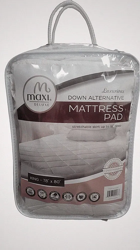 Maxi Deluxe Cotton Sateen Luxury King Mattress Pad
