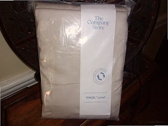 New Company Store Buff Beige 300TC Tencel Lyocell Solid Sateen King Duvet Cover