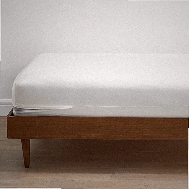 Organic Cotton Sateen Mattress/Box Spring Protector(White)-Legends Hotel|6955