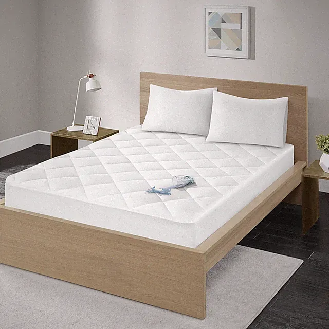 Queen Mattress Protector Pad Waterproof Bed Cover, Breathable 300TC Sateen Cotto