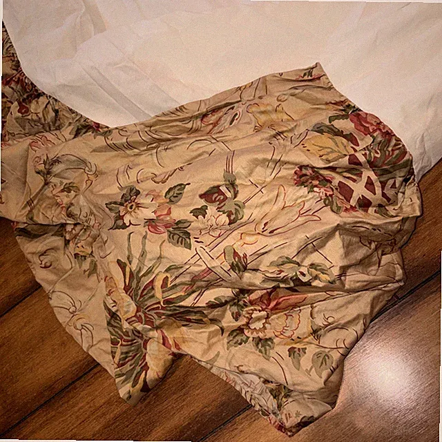 Ralph Lauren Home Guinevere KING Bed Skirt Dust Ruffle 14" Drop-Clean