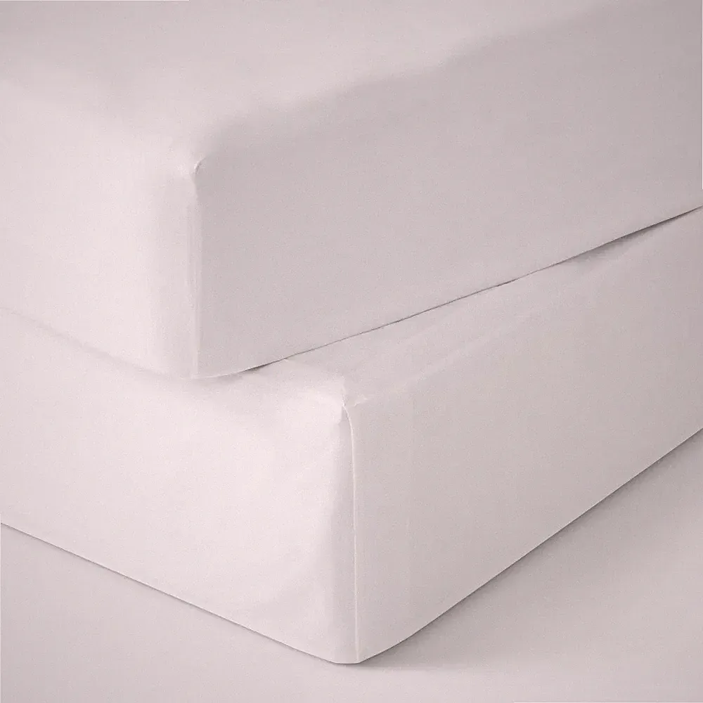 Room Essentials Cotton Sateen White Bed Skirt --Queen Size 60" x 80" & 15" Drop