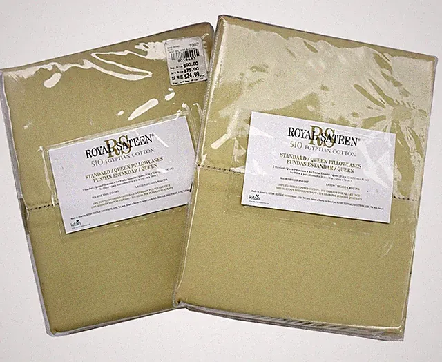 Vintage Royal Sateen 510 Egyptian Cotton 2-PK Sage Green Standard Pillow Cases