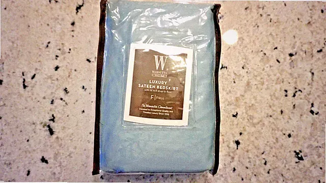 WAMSUTTA LUXURY SATEEN BEDSKIRT FULL 14" DROP NEW